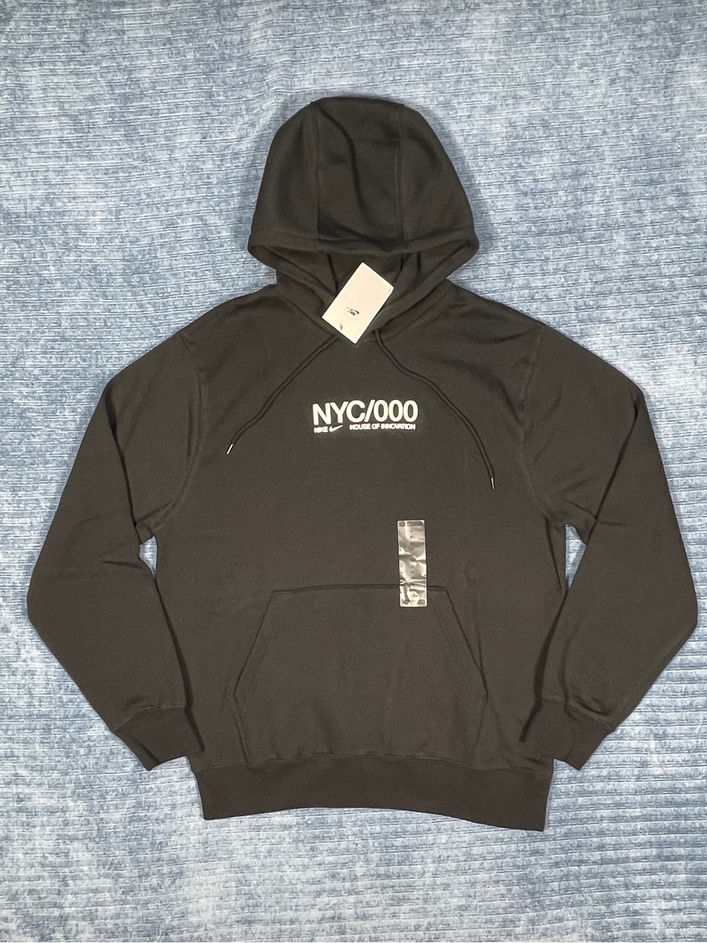Nike NYC/000 House of Innovation Abstract Graphic BLK Hoodie Men's Sz Medium NEW
